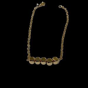 Gold Dainty Block Bracelet  